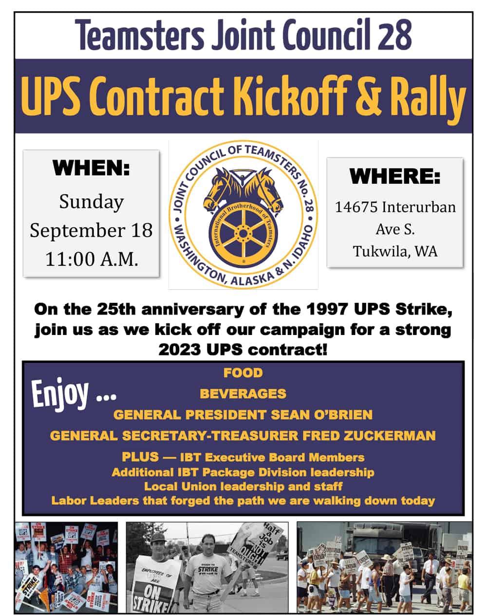 TEAMSTERS UPS CONTRACT KICKOFF & RALLY TEAMSTERS 58